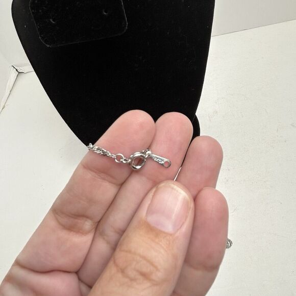 Vintage 21" 18kt Gold Plated Statement Necklace w/ Heart Pendant - Picture 4 of 5